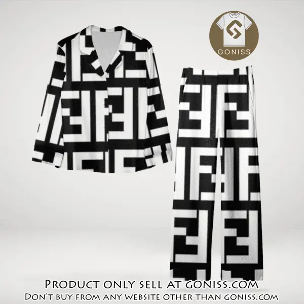 Trending luxury fendi satin pajama set pjs1050 gn1222976